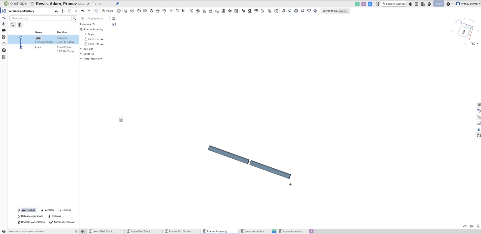 CAD in Onshape photo 1 of 3, fall 2026